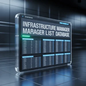 Infrastructure Manager Email List DataBase