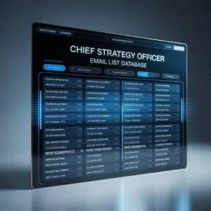 Chief Strategy Officer Email List Database